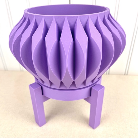 Sevi Indoor Planter Pot w/ Drainage Hole and Drip Tray, Houseplants - Picture 3 of 9